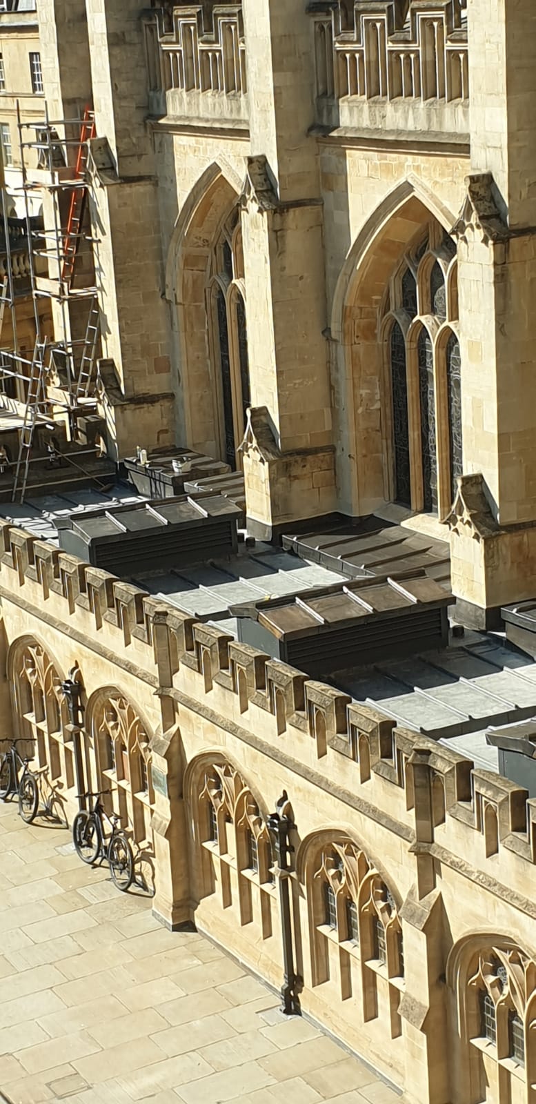 Roofing project — Bath Abbey area