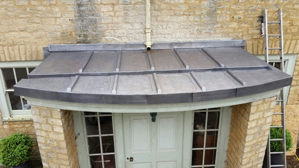 Bay porch lead roof detail