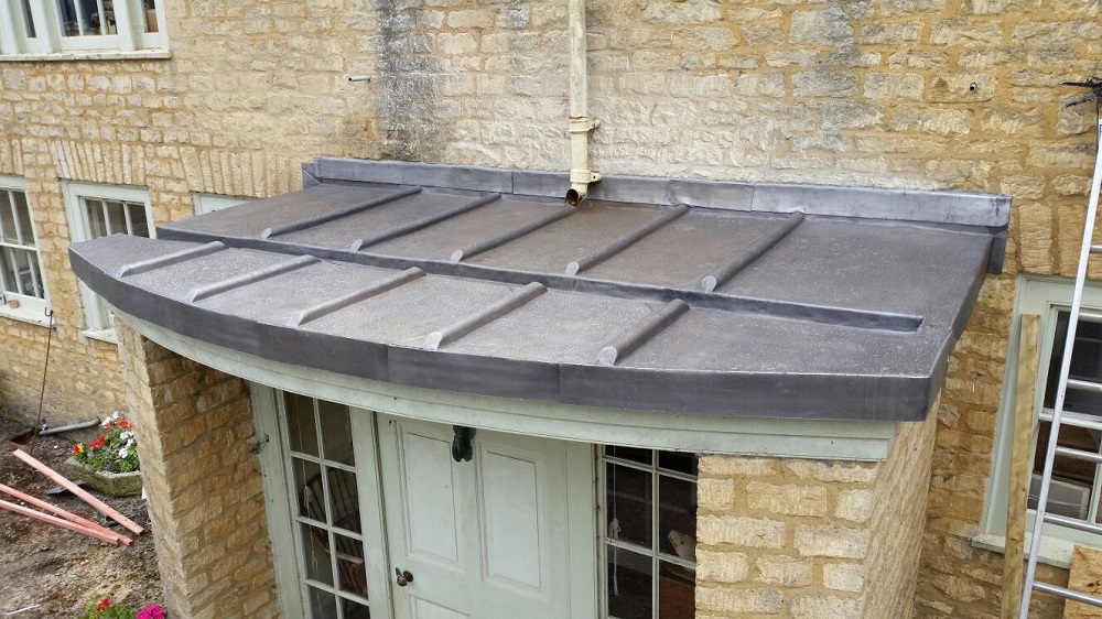 Bay porch lead roof installation