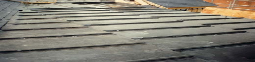 Flat roofing specialists at work
